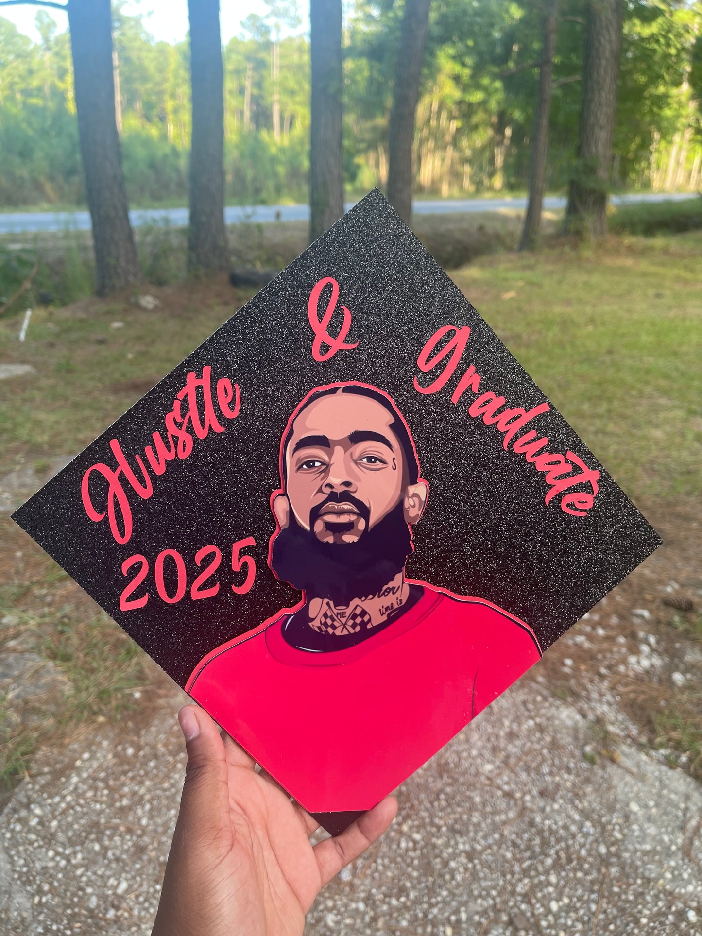 Nipsey Grad Cap Topper