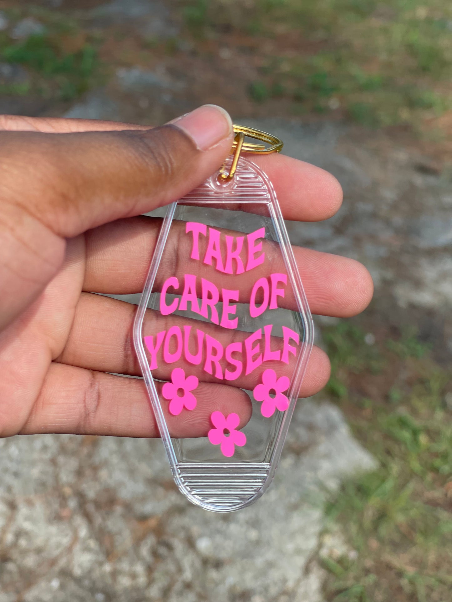 Take Care Keychain