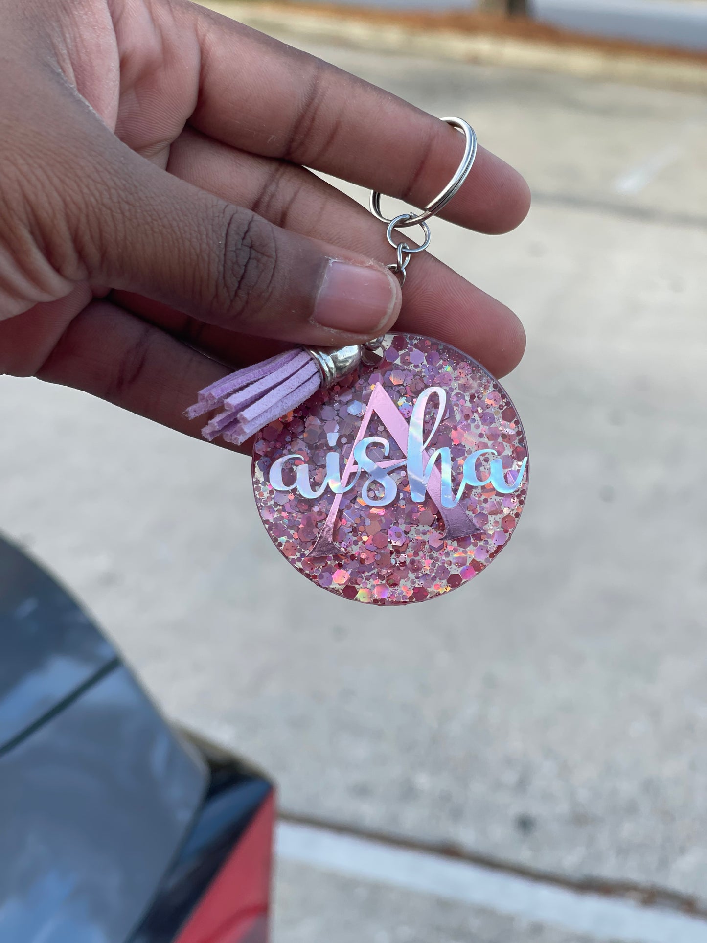 Glitter Keychain