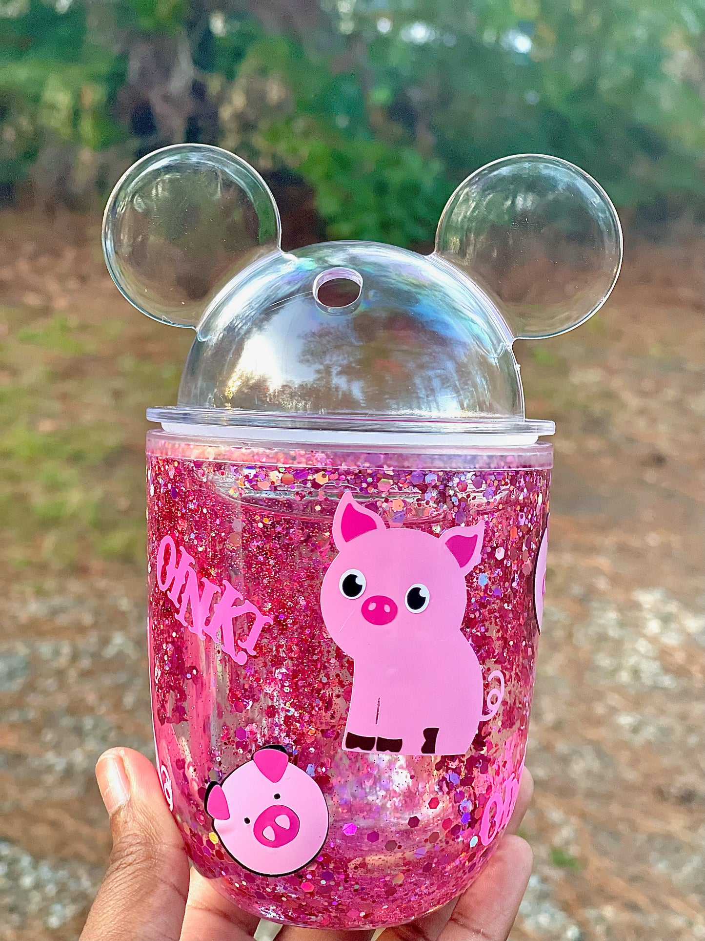 Pig Snowglobe Tumbler