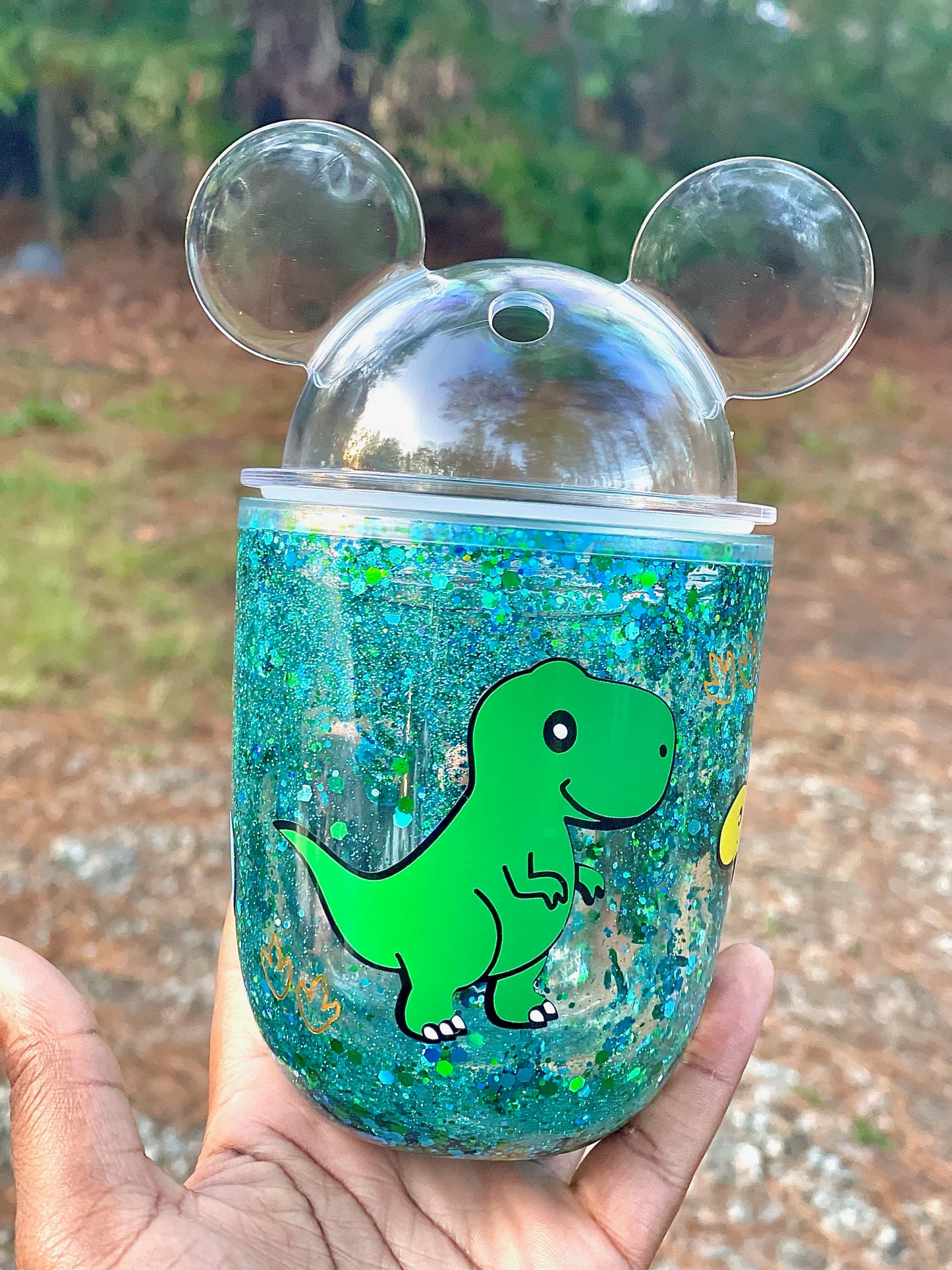 Dinosaur Snowglobe Tumbler