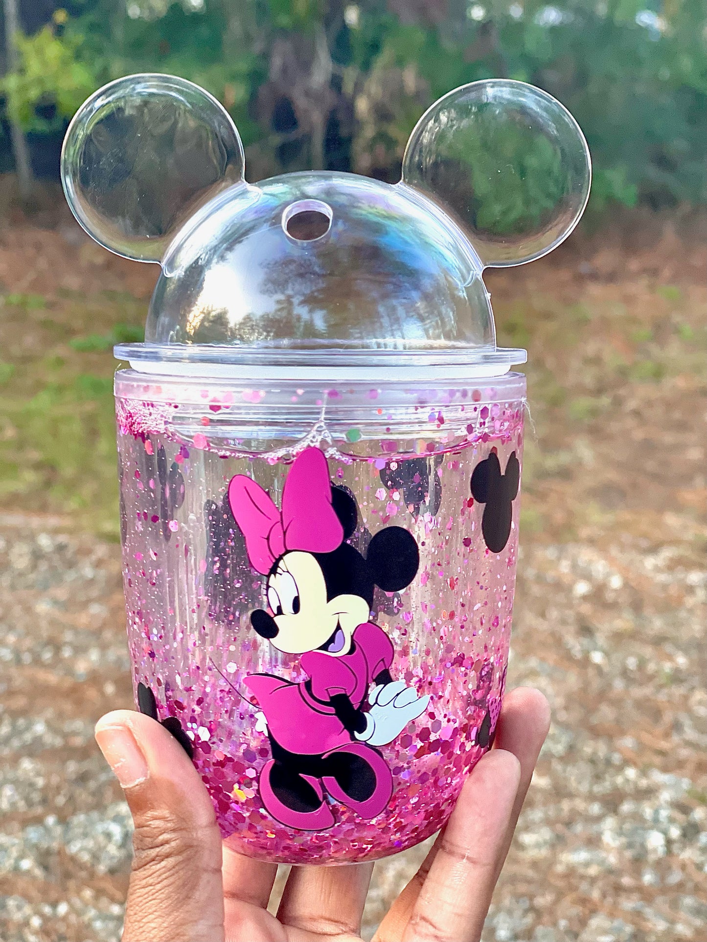 Minnie Mouse Snowglobe Tumbler