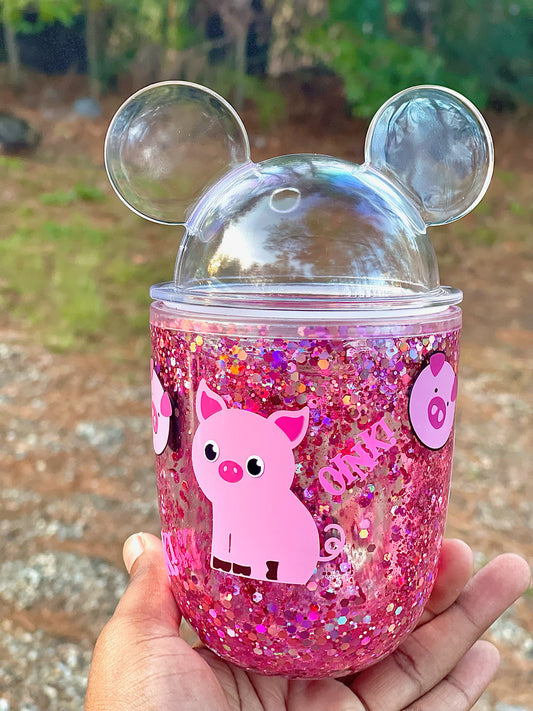 Pig Snowglobe Tumbler