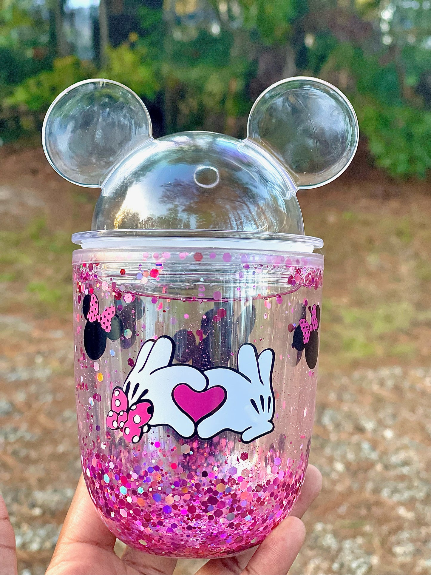 Minnie Mouse Snowglobe Tumbler